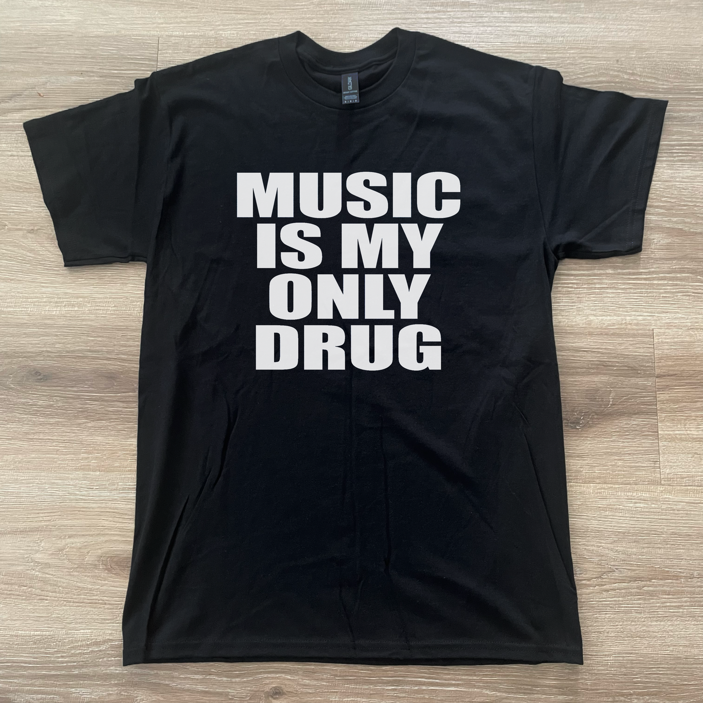 Music Is My Only Drug T-Shirt Black