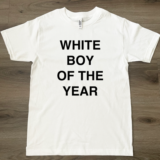 White Boy Of The Year T-Shirt White