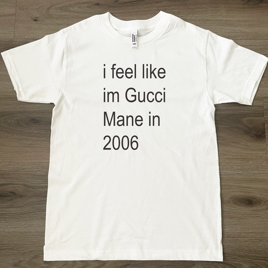 I Feel Like Gucci Mane In 2006 T-Shirt White